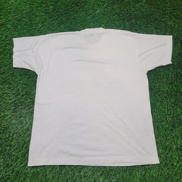 VTG 90s Funny Lawn Mowing Dad Joke T-Shirt Large Made In USA - Picture 9 of 10